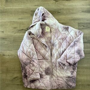Oversized Urban Outfitters Mauve Quilted Jacket